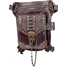Ro Rox Edison Holster Moon Faux Leather Hip Holster Bag Steampunk Unisex