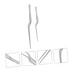 Ciieeo 2sets Kitchen Tongs Tweezers Set Metal Tweezers Fish Bone