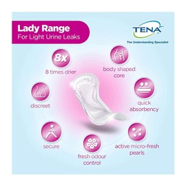 TENA Lady Extra Plus Einlagen, 1er Pack (1 x 8 Stück)