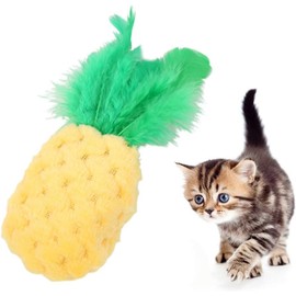 Cat Toys, Yellow Pineapple Shape Cat Chew Toy - Cat Catnip Molar Toys Teeth Toy Pet Bite Resistant Pet Supplies,Fun Toy for Cat Exercise Interactive Toys Pet Supplies