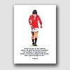 Manchester United - Man UTD - George Best Quote Framed