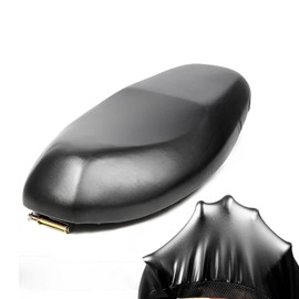 Mirhua Universal Motorcycle Seat Covers Easy Installation Sun Protection Rain Abrasion Resistant Leather PU Leather Black