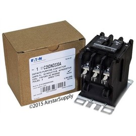 GE CR453AC3AAA - Replaced by Eaton / Cutler Hammer C25DND330A 50mm DP Contactor , 3-Pole , 30 Amp , 120 VAC Coil Voltage