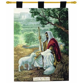 Manual Inspirational Collection 26 X 36-Inch Wall Hanging and Finial Rod, Lost No More by Greg Olsen