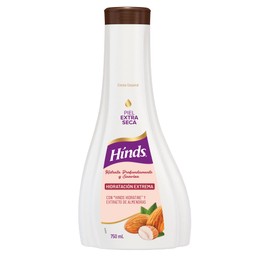 HINDS | Crema corporal Hidratación Extrema | para Piel extra seca | hidratación profunda | hinds hidratine | con Vitamina A y extracto de almendras | Crema corporal humecatante | 750 ml.