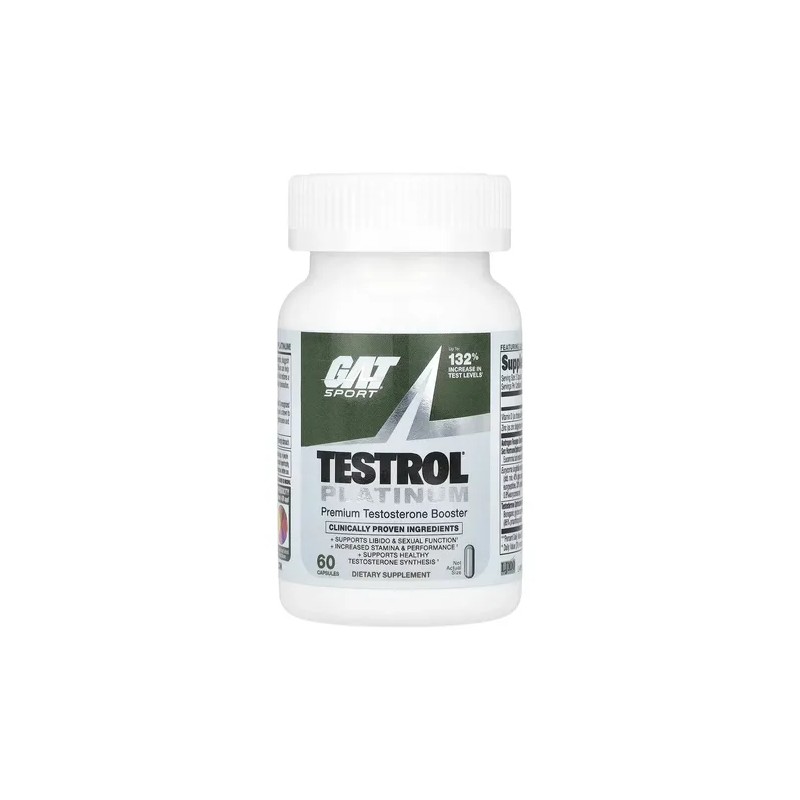 Testrol Platinum 60 Caps Gat Sport Precursor De Testosterona