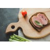 ECOSALL Apple-shaped Solid Wood Cutting Board With Handle For Fruit