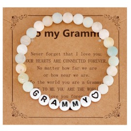 AHAETH Grammy Gift for Grandma from Granddaughter Bracelet Women Birthday First Time Grammy Bracelet