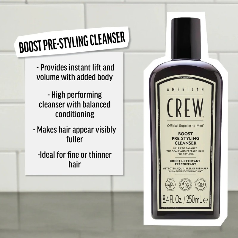 American Crew Boost Pre-Styling Shampoo 250ml