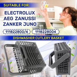 Dishwasher Cutlery Basket with the Original Code 1170388233 for AEG for Electrolux for Juno for Zanker for Zanussi – Warranty 10 Years – MONTERAL