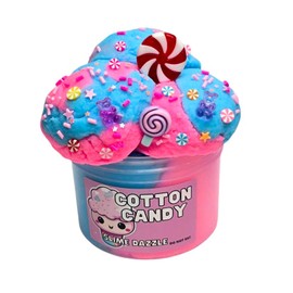 Cloud Slime Cotton Pink and Blue Non Sticky Drizzly Slime Made in USA