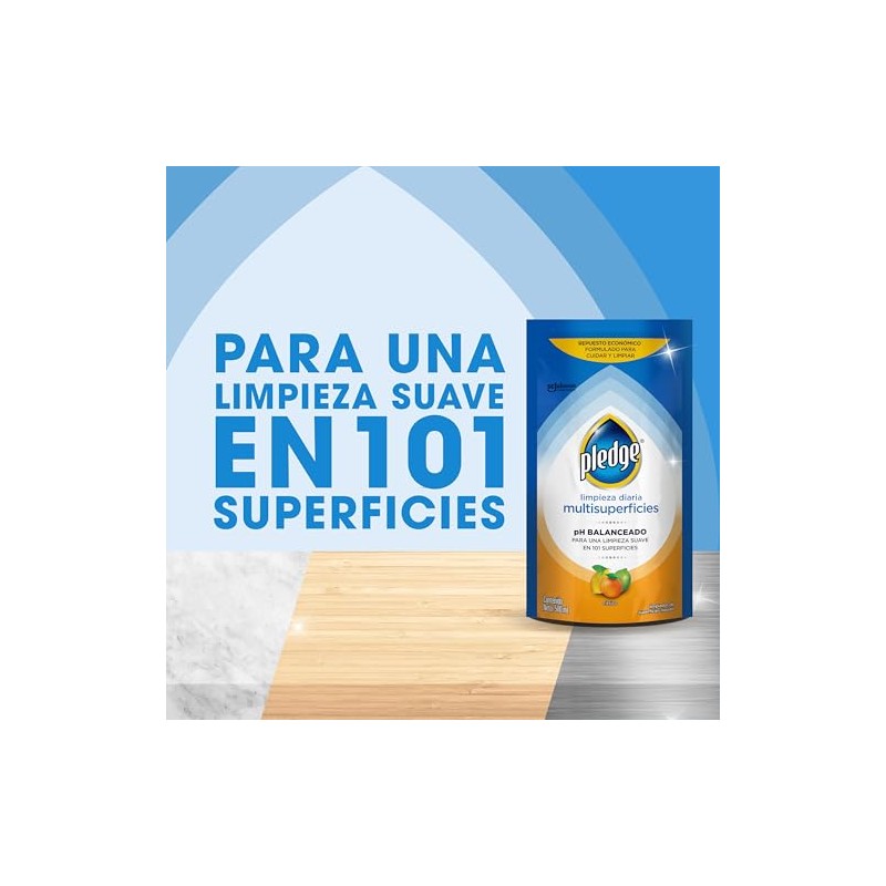 Pledge Limpiador Multiusos, Aroma Cítrico, Repuesto 500ml