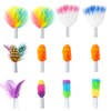 ORSDA 12Pcs Interchangeable Attachments Cat Feather Toys Replaceable Feathers and
