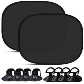 Sun Protection Car Baby UV Protection, Pack of 2 Car Window Sun Shade for Children, 44 x 36 cm, Universal Car Sun Visor, Side Window with 8 Suction Cups, Sun Visor for Side Windows