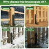 Fence Post Repair Kit 2 Pack, 8mm Double-Layer Thickened Fence