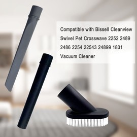 Bvhonwe Vacuum Attachments Accessories Cleaning Kit Crevice Tool+Wand Plastic+Dust Brush Compatible for Bissell Cleanview Swivel Pet Crosswave 2252 2489 2486 2254 22543 24899 1831 Vacuum Cleaner