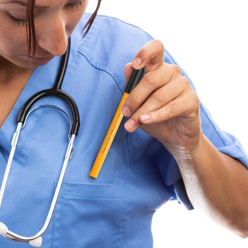 Cello Tri-Mate Orange Ballpoint Pens Medium Point Biro, (Black, Pack