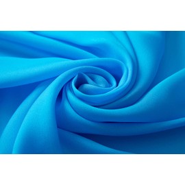 CYZLANN Women's Scarves 100% Silk Long Lightweight Scarfs for women（lake blue）