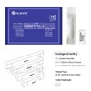 Fulgente Euro Cabinet Handles Flat Black 10 Pack, Hole Spacing: