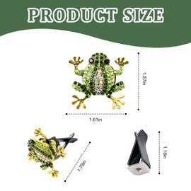 Rislobx 2Pcs Tree Frog Air Freshener Vent Clip, Cute Air Diffuser Clips, Bling Rhinestone Car Outlet Decor, Frog Car Accessories for Women
