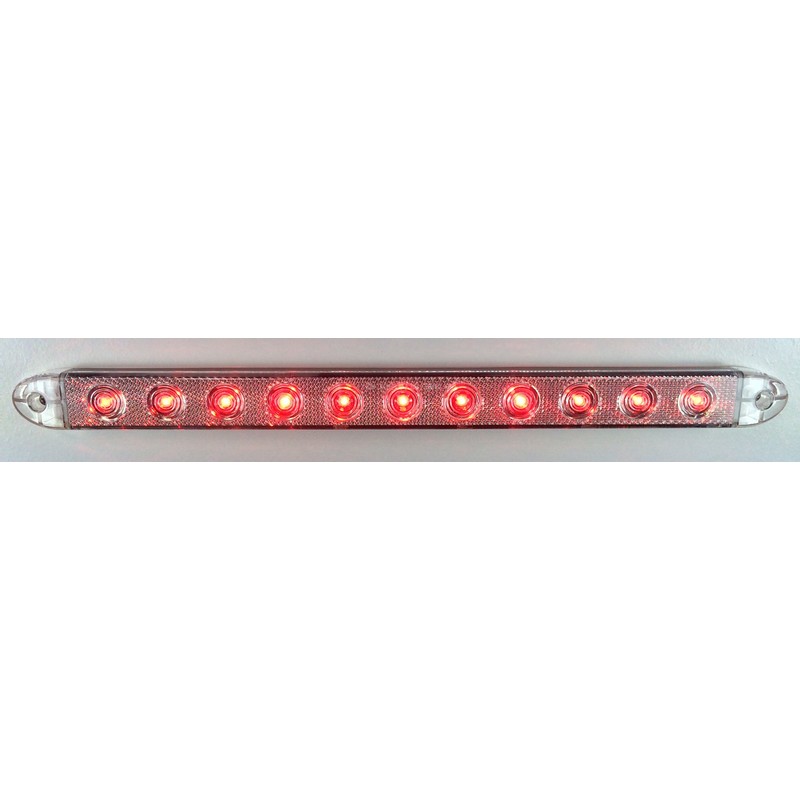 LONG HAUL 16" Clear Red LED | Slim Low Profile