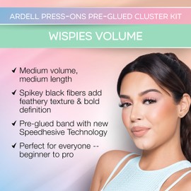 Ardell Press On Pre-Glued Underlash Extensions - Wispies Volume, 12 ct, 1-pack