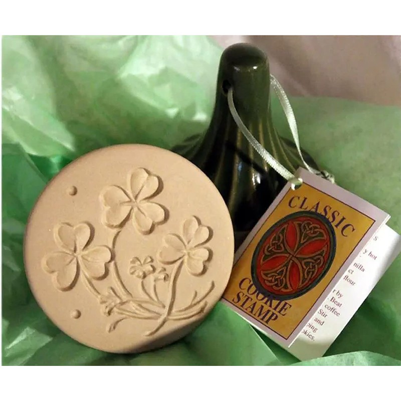 Brown Bag Shamrocks Cookie Stamp - British Isle Series
