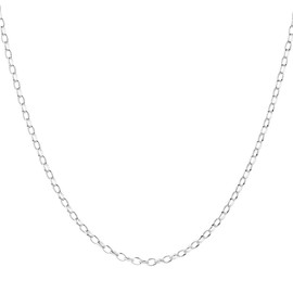 1mm sterling silver 925 Italian TRACE chain necklace chocker bracelet anklet with spring ring clasp - inch 30"/75cm