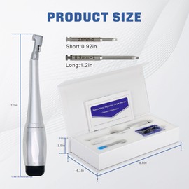 Zmtfqymx Implant Hex Screwdriver Kit - 7 Torque Settings (5-35N.cm) with 16 Bits, Dual-End Design & Metal Lock - Autoclavable