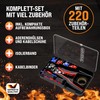 MONZANA® Wire Stripper 3-in-1 Set 220 Pieces Accessory Box 0.2-6