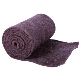 NOOR Wickelstreifen aus Schafwolle 20 x 200cm I Braune Winterschutzmatte für Topfpflanzen I 100% Naturfaser-Frostschutz für Pflanzen I Vernadelt I ca. 4mm Stärke