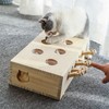 Interactive Wooden Whack-A-Mole Cat Toy, Engaging and Durable Play for