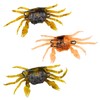 XPEX Pack of 3 Simulation Crab Bait, Crab Sharp Hook