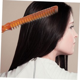 BIUDECO 1pc Sheep Horn Massage Comb Anti-static Hair Care Tool for Women Gentle Detangling Scalp Stimulation Natural Material for All Hair Types Long