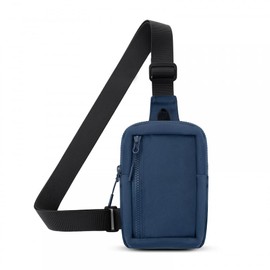 DONGKER Sling Crossbody Bag, Small Waterproof Shoulder Bag Men/Women's Shoulder Bag Chest Bag with Adjustable Strap for Hiking, Travel, Climbing, etc, darkblue