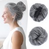 WKCT Messy Bun Hair Pieces for Women, Wavy Claw Clip