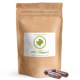 Grape Seed Extract OPC + Natural Vitamin C Capsules 120 Pieces