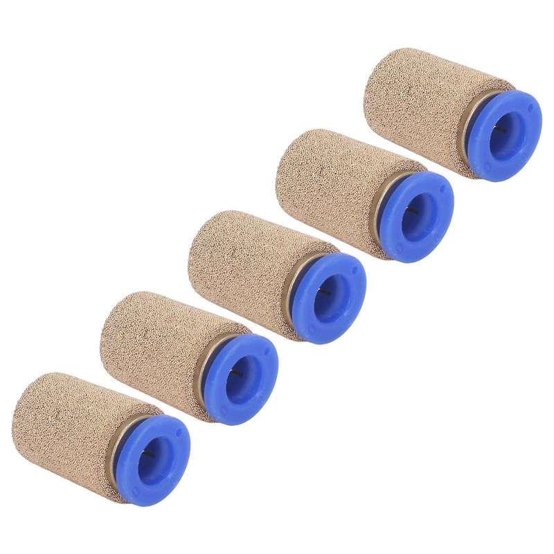 5Pcs Pneumatic Exhaust Muffler Pipe Connection Noise Filter Brass Silencer