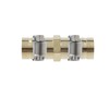 Antrader 10-Pack Straight Coupling Brass Hose Fitting, 1/2" x 1/2"