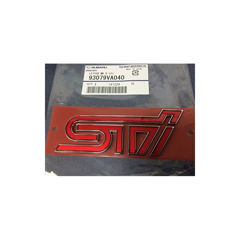 Subaru Rear STi Badge Trunk Emblem for 2015-2018 Impreza WRX