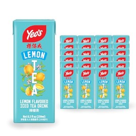 Yeo’s Lemon Iced Tea Drink, 8.5 Oz (Pack of 24) – Refreshing & Lightly Sweetened, Made with Real Tea Extract – Ready-to-Drink, Shelf-Stable Beverage