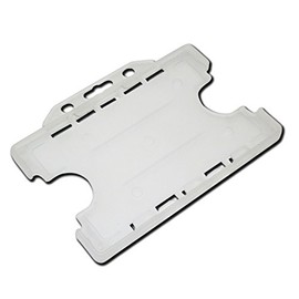 ID Card It Double Sided Id Card Pass Badge Holders - Clear (Pack of 5)