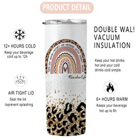 Teacher Appreciation Gifts - Teacher Gifts for Women - Birthday, Back to School, Retirement, Thank You Gift for Teachers Women - Daycare Preschool Gift Ideas - 20 Oz Skinny Stainless Steel Tumbler