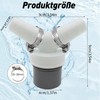 Washing Machine Drain Double Connection Y Adapter, Dishwasher Washing Machine