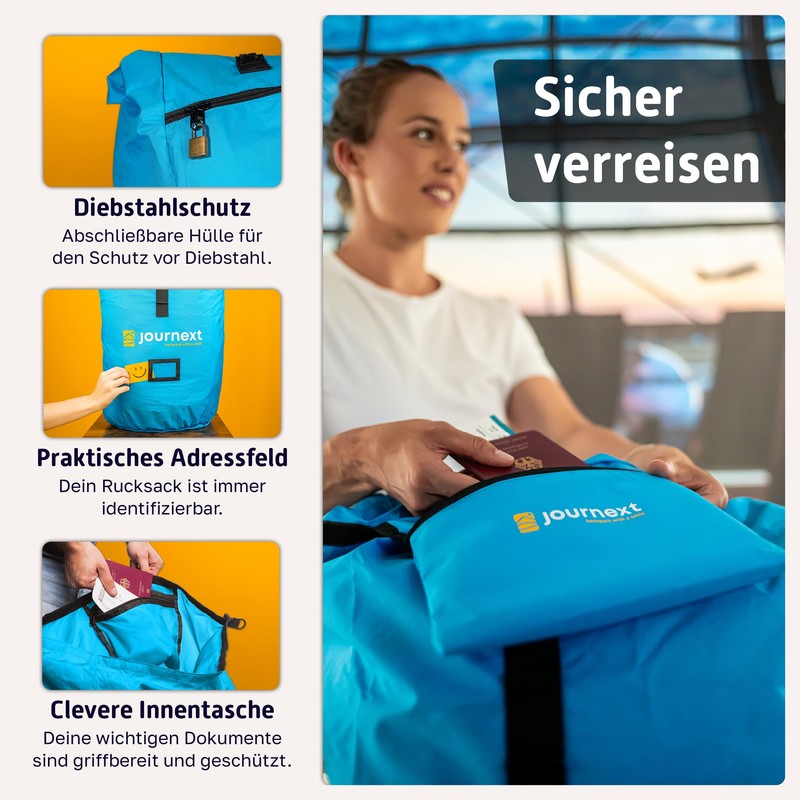 Journext 2 in 1 Backpack Protective Cover & Rain Cover/Flight