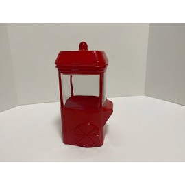 Target Candy Canister Jar Bullseye’s Playground Glass Popcorn Cart  Red