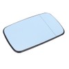 Right Hand Blue Heated Wing Door Mirror Glass Fit for