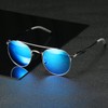 ZHILE Classic Round Polarized Lenses, Sunglasses, Ultra Lightweight, Unisex, UV