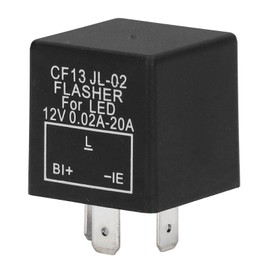 3 Pin Electronic Flasher Relay LED Turn Signal Light Control Flasher Normally Open DC 12V