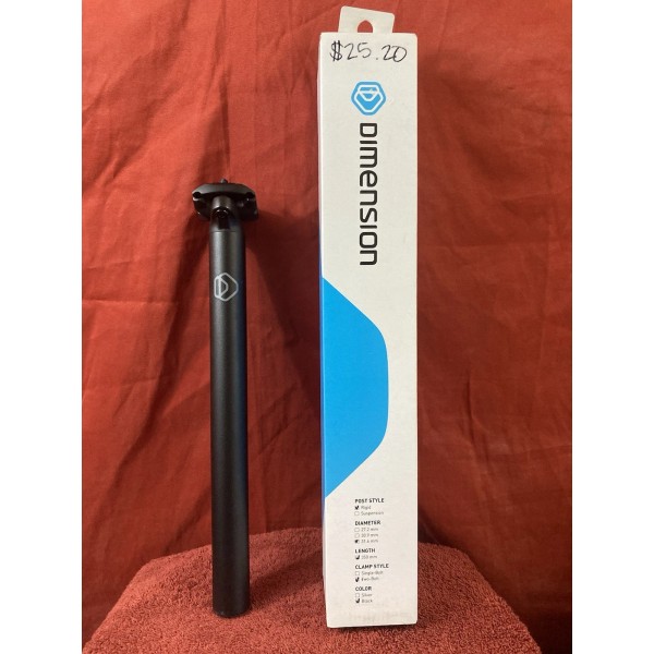 Dimension MSW Two-Bolt Seatpost 31.6 x 350 Matte Black -
